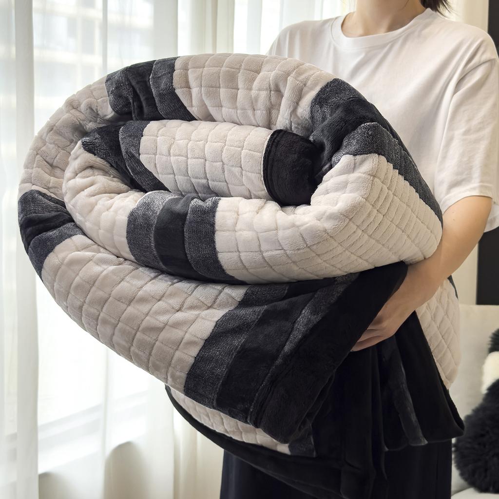 Light Luxury Blanket Color Woven Baoge Jacquard Blanket