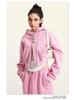 BE Women's 2024 Autumn/Winter Fashion: Hot Girl Washed Cardigan Suit & Short Sports Sweater Dress.