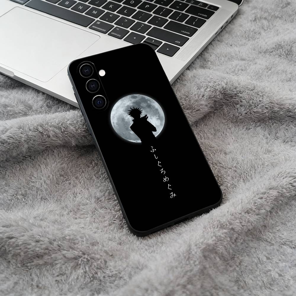Megumi Fushiguro-J-Jujutsu- K-aisen Black Soft Silicone Phone Case for Samsung Galaxy A73, A71, A72, A70, A53, A52, A51