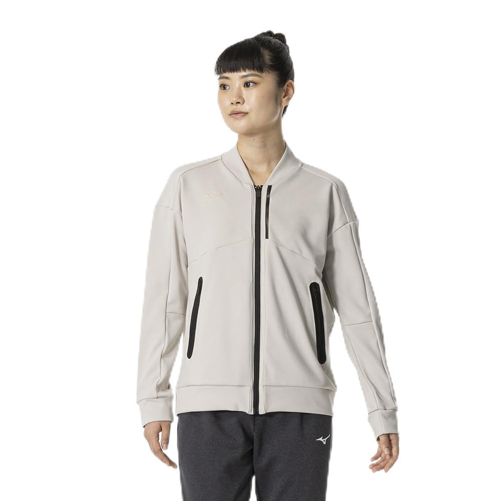 Mizuno Oat Milk Heather Training Soft Stretch Comfortable and 32MCB325 Women's Wear, Jacket, Lightweight,