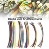 55 PCS 2:1 Ratio Heat Shrinkable Tube Polyolefin Colorful Heat Shrink Tubing Kit Durable 5 Sizes Shrink Wrap Tubing
