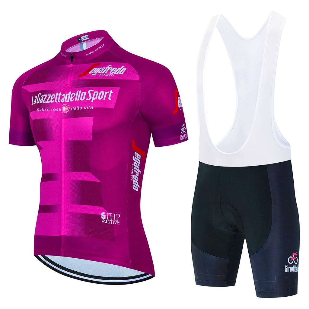 Tour De Italia Giro Team Cycling Jersey Sets Men's Cycling Clothing Summer Short Sleeve Bike Suit Bicycle Clothes Ropa Ciclismo