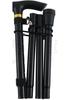 Ultra-Light Adjustable Folding Telescopic Aluminum Walking Stick - Non-Slip Hiking Trekking Pole