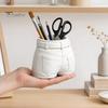 Creative Pen Holder 3D Printed Jeans Holder, Desk Makeup Brush Organizer, Storage For Pens Pants Shape Pencil Cup for Office, Teacher Student