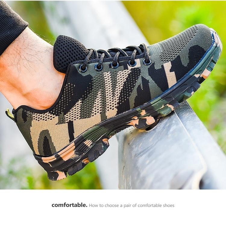 US Men Steel Toe Safety Shoes Work Boots Hiking Climbing Indestructible Sneakers