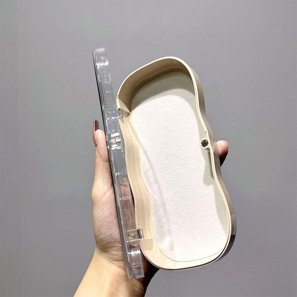 Hard Shell Eyeglass Case Pink Bow Eyewear Holder Glasses Case for Sunglasses Reading Glasses