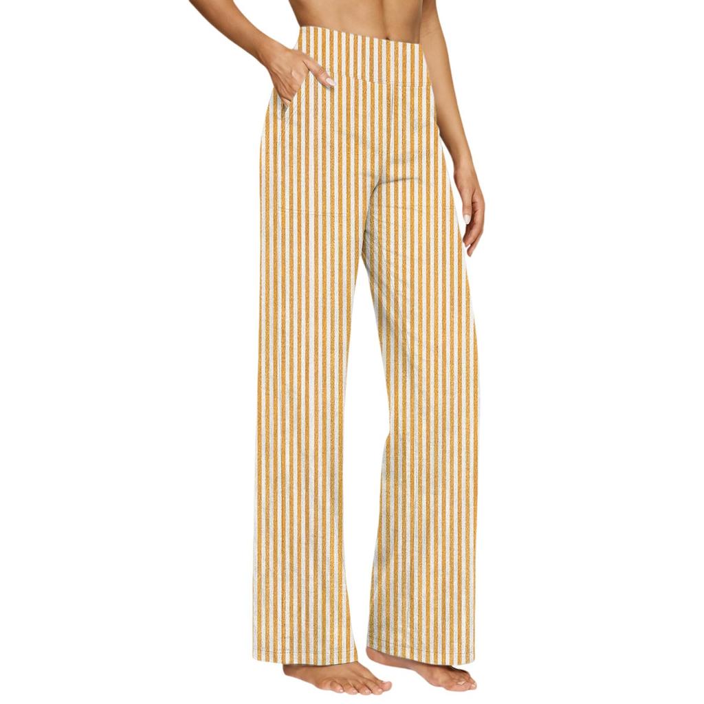 Womens Palazzo Pants Summer Casual Flowy Wide Leg Trousers Beach Travel Vacation Outfits