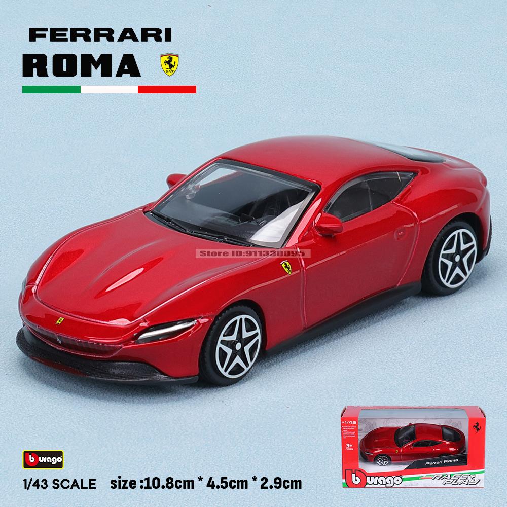 Bburago 1:43 Multiple styles Ferrari Purosangue sp2 488GTB 250GTO SF90 ROMA alloy luxury car die-casting car model toy gift