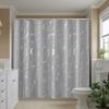 Marble Effect Shower Curtain Gray And White Stone Look Waterproof Bath Decor Contemporary Luxury Bathroom Curtains