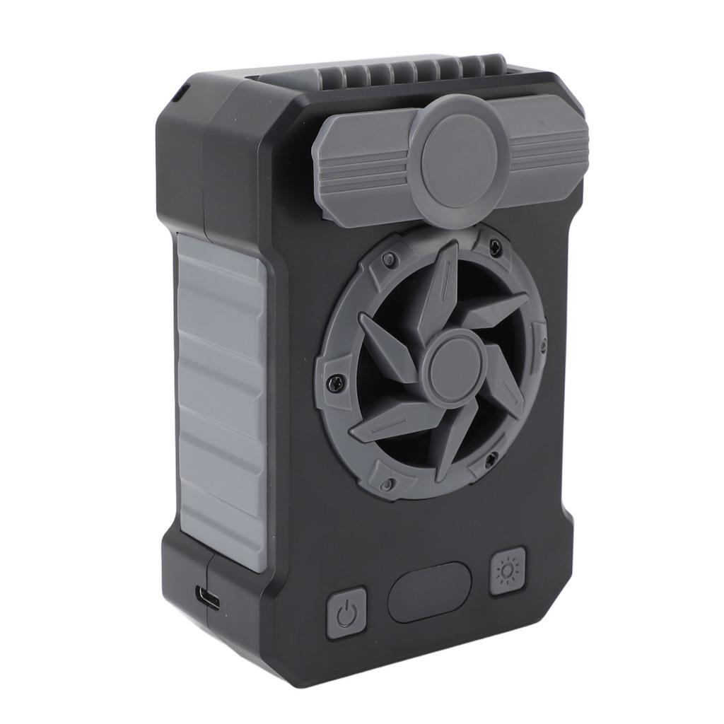 Taillenclip-Ventilator mit Lanyard 5 Geschwindigkeiten USB wiederaufladbar Tragbar Tragbar Nacken hängend Kühlventilator