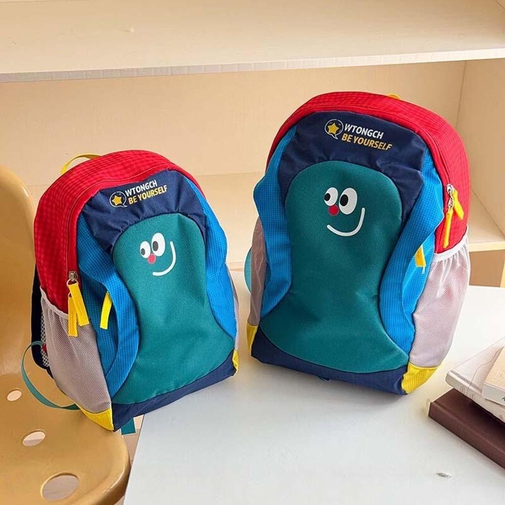 Lightweight Kids Backpack Ergonomic Kindergarten Book Bag Colorblock Daypack Women / Men