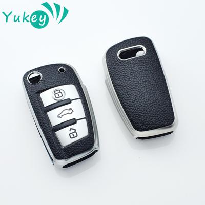 Voor A1 A3 A6 A6L Q2 Q3 Q7 TTS R8 S6 RS3 Sleutel TPU Auto Klapsleutel Hoes Houder Beschermhoes Fob Accessoires