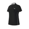 Golf Series Fashionable Minimalist Comfortable Short Sleeve Polo Shirt Women Tops Deep-Black A11W625114FBK