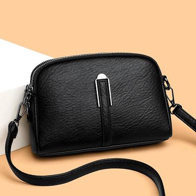 Senioren-Damen-Einzelschulter-Umhängetasche mit großer Kapazität, kleine quadratische Tasche, Freizeitrucksack, wasserdicht, verschleißfeste Damentasche aus Leder