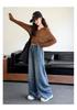 Autumn 2026 Girls' Baggy Wide-Leg Jeans - Casual, Stylish, and Comfortable for Medium and Large Kids