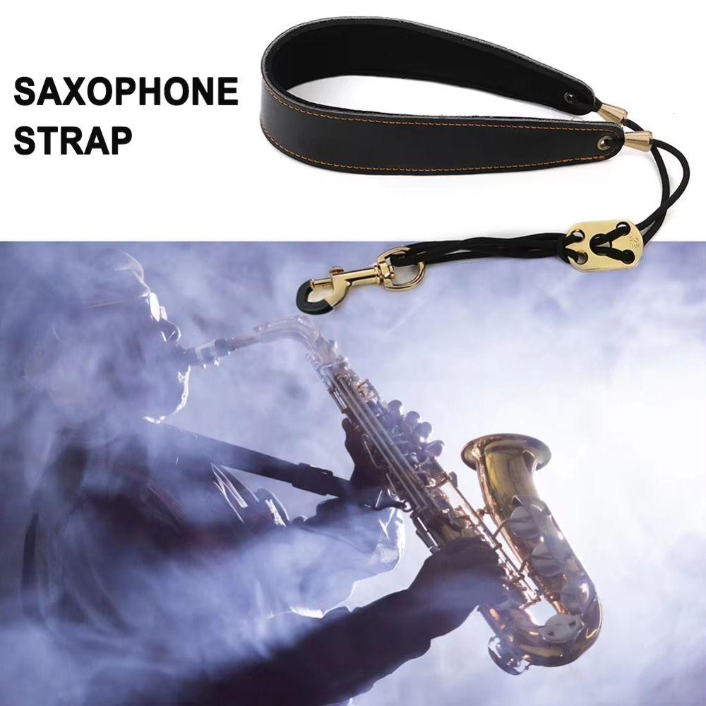 PU Leather Sax Shoulder Harness Comfortable Clarinet Neck Band Music Instrument Accessories