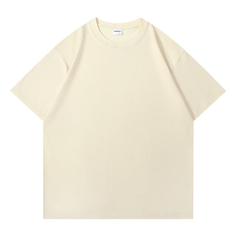 Heavy two-pin T-shirt summer loose men's half-sleeve large-size advertising shirt cultural shirt double yarn short sleeve