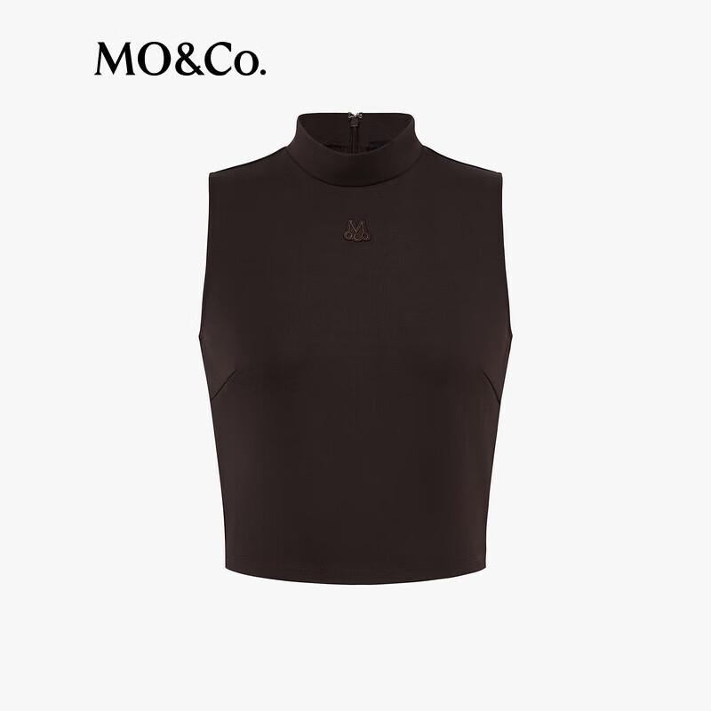 MO&Co. Slim Fit High-Neck Knit Vest Top