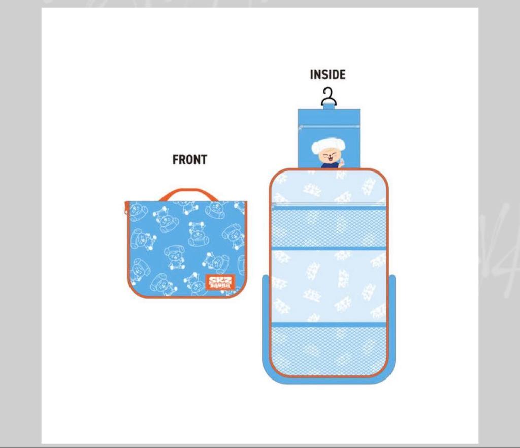 [USED] Stray Kids Pop-Up Travel Pouch, Papim Papim
