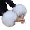 Soft Furry Wrist Sleeves for Fashionable Women and Trendy Youth Arm Warmer Multicolored Y2K Furry Wrist Cuffs