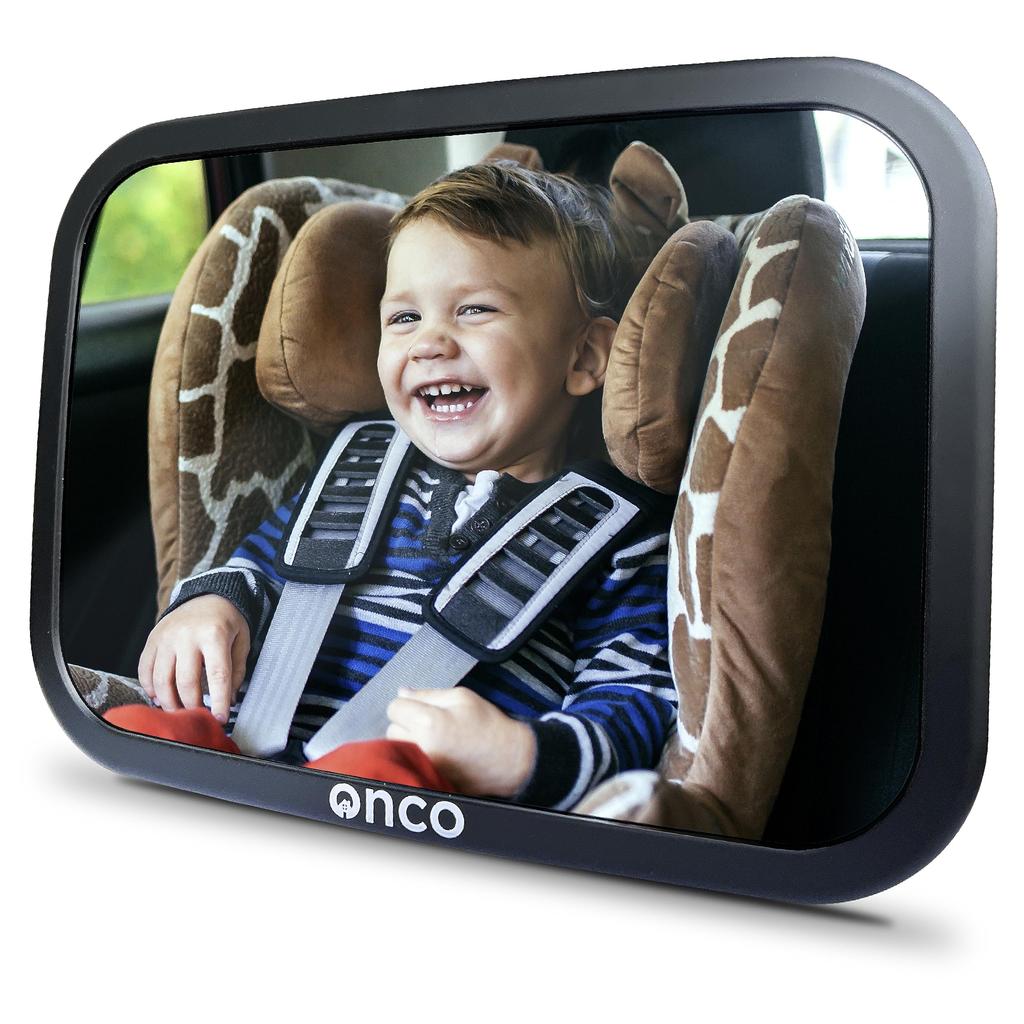 Onco Baby Mirror for Back Seats Shatterproof Car Seat Mirror 2023 Best Travel Invention Award Winner Car Seat Mirror Baby Gift - 100% - - -