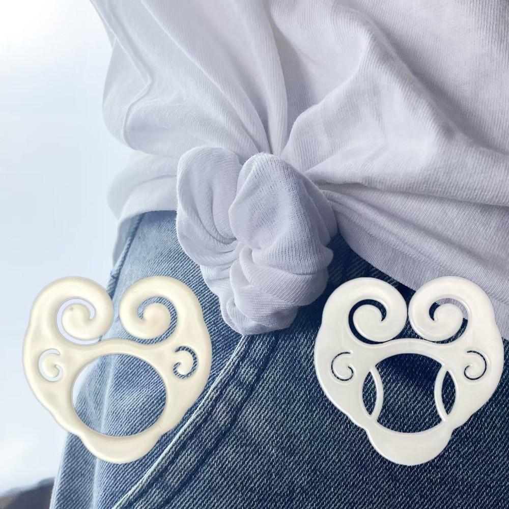 Clothes Tighten T-Shirt Tie Clips Decorative Buckle Women's Tight Clip  for T-shirt