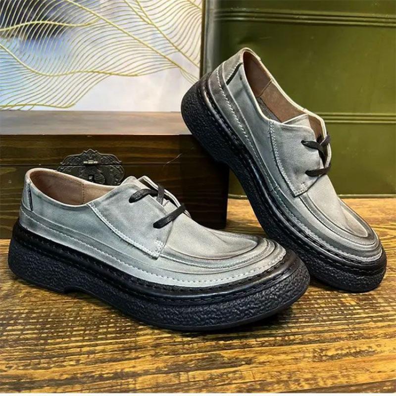 Британский стиль легкие роскошные высококачественные мужские туфли из кожи с одной педалью — фото 4