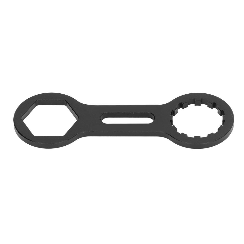 Bike Front Fork Repair Tool Aluminum Alloy Black Mountain Bicycle Cap Disassembly Wrench for Hydraulic Mechanical Fork