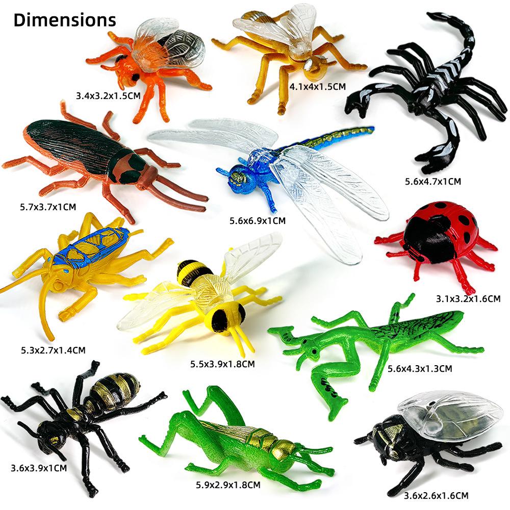 "1-9 inch Plastic Animal & Dinosaur Model Toy Set"