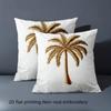 Stücke Goldene Palme Dekorative Kissenbezüge Polyester Sofa Dekoratives Kissenbezug Kopfteilkissen (Ohne Kissenkern