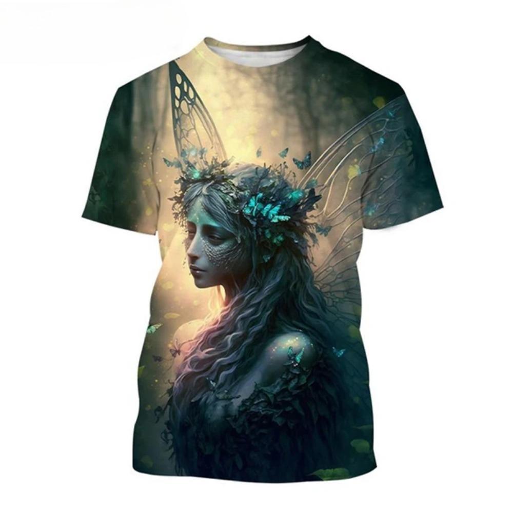 

Magical Elf 3D Printed Men s Fashionable Street Round Neck Short Sleeved T-shirt 6XL