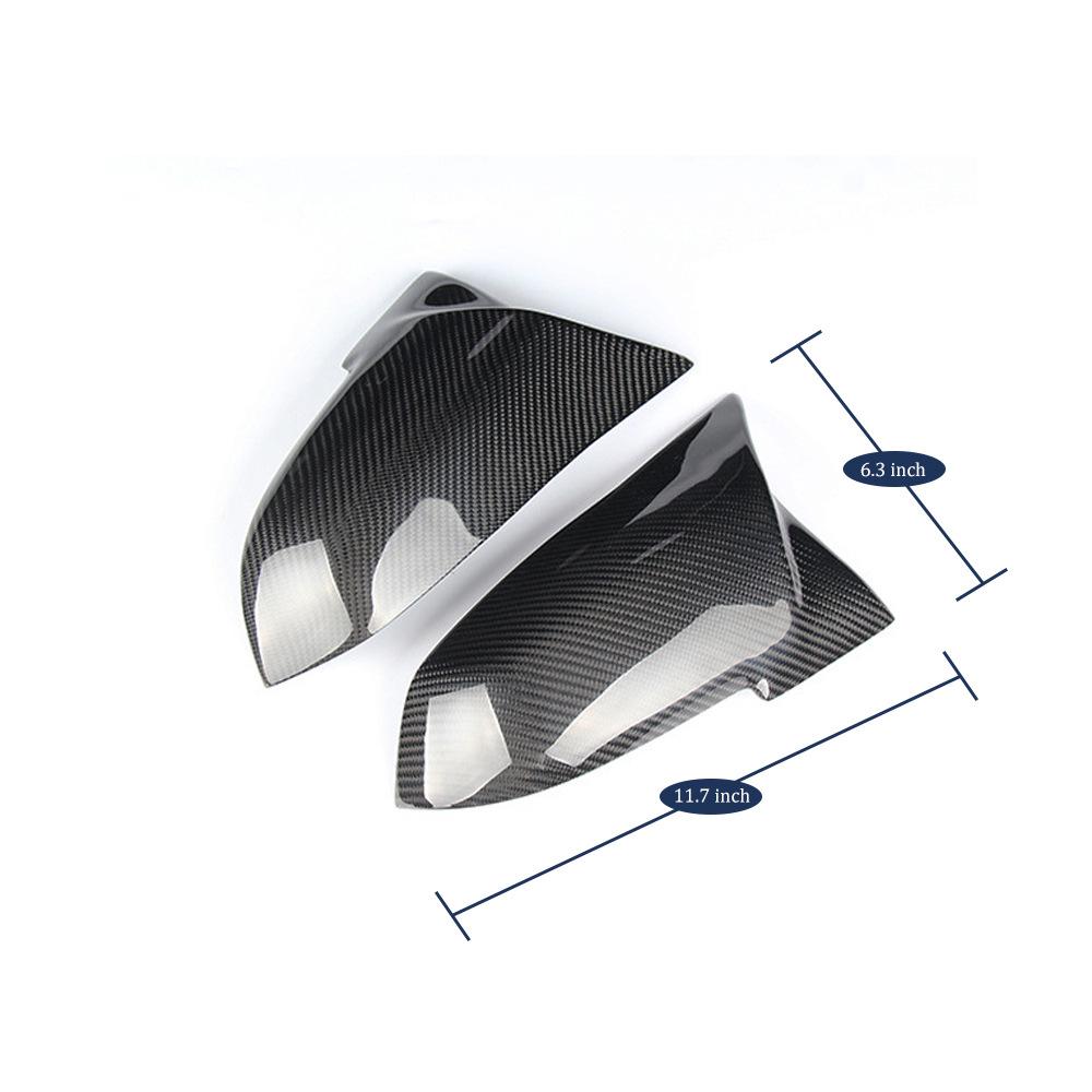 BMW Series X1/F20/F22/F30/F32 Carbon Fiber Pattern ABS Horn Style Rearview Mirror Shell