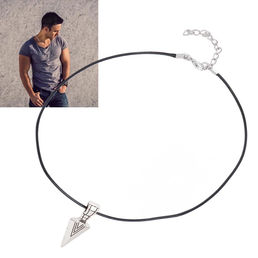Necklace Alloy Simple Fashionable Arrowhd Pendant Men Necklace Jewelry for Birthday Party