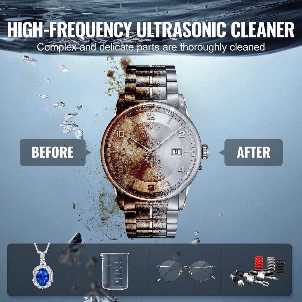 3L Ultrasonic Cleaner with Heater Timer & Basket Digital Sonic Machine