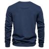 New Arrival Men’s Plain Casual Sweatshirt: Autumn Round-Neck Loose-Fit Trendy Long-Sleeved Plain Sweatshirt