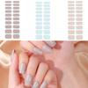 Semi Cured Gel Nail Strips Patches Sliders UV/LED Lamp Cured Adhesive Long Lasting Full Cover Gel Nail Stcikers Manicure