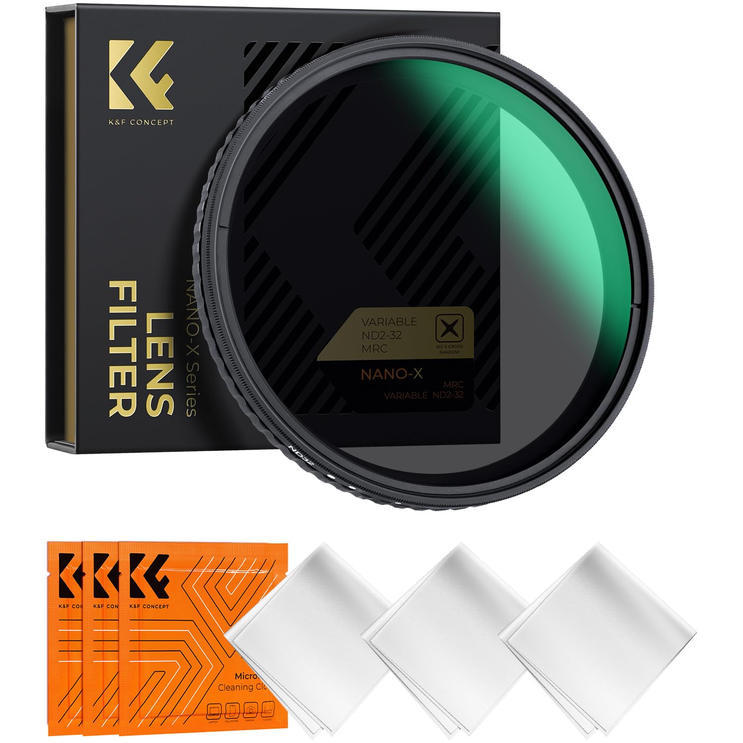

CONCEPT 49mm Variable ND Made in Japan with AGC Optical HD Super Nano and Thin Lens Filter for Video and Landscape Photography K&F Filter, ND2-ND32,