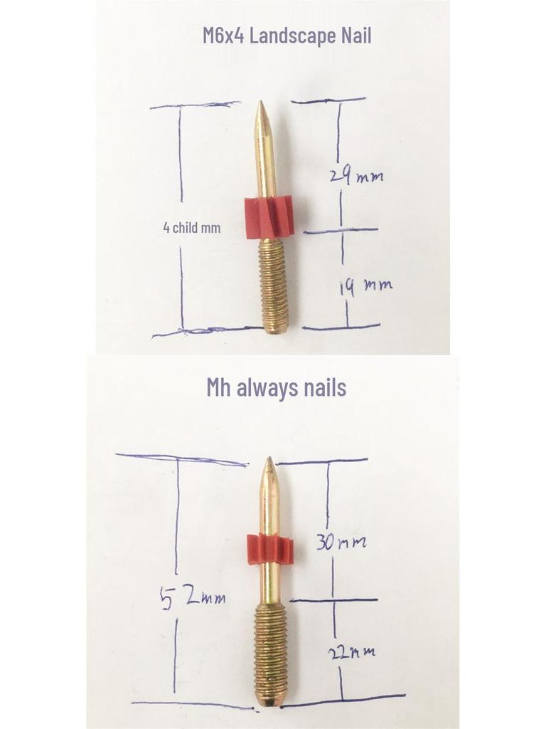 Threaded M6/M8 Nail Gun Screws & Concrete Steel Nails
