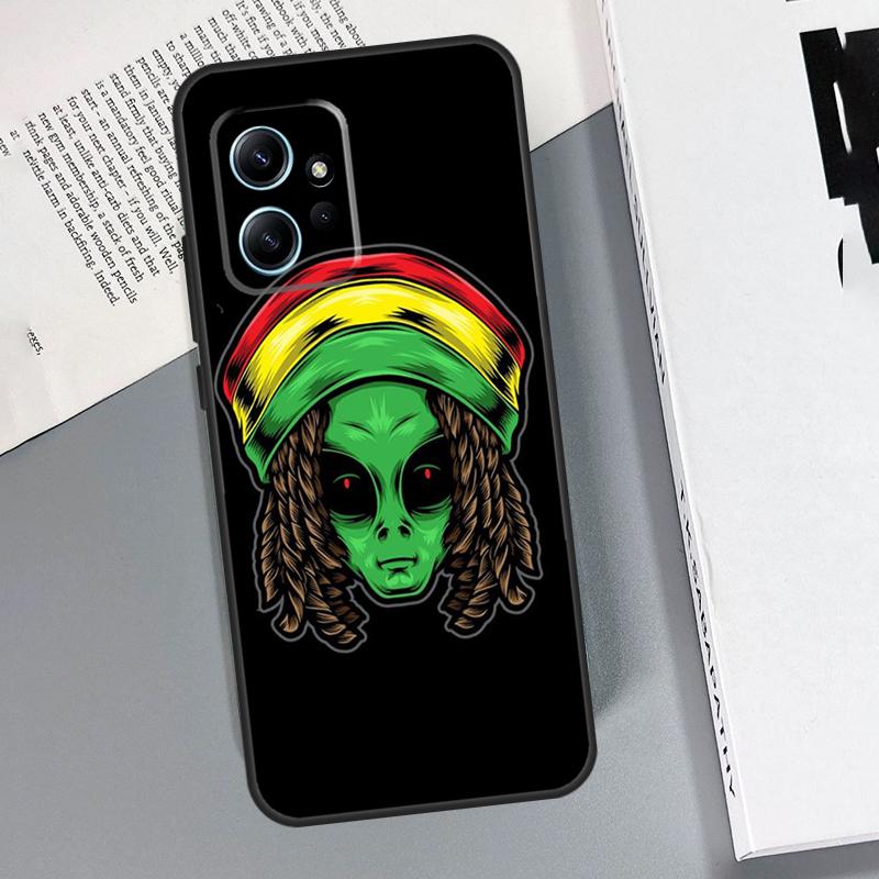 Cartoon Space Alien UFO Case For Xiaomi Redmi Note 12 11 10 9 8 Pro 11S 10S 9S 12S Redmi 12 9C 10C 12C Back Cover