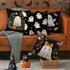 Cute Ghost Patterned Pillowcasessuitable For Sofa Car Bedroom Decorative Cushion Cover Pillow Cover