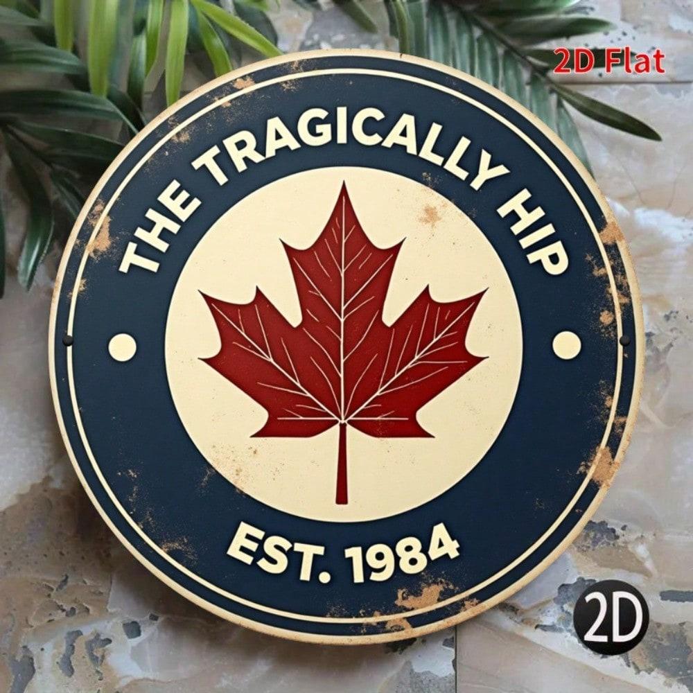 

Vintage 1984 Maple Leaf Metal Wall Art Decor for Living Room Bedroom Porch Door 20x20