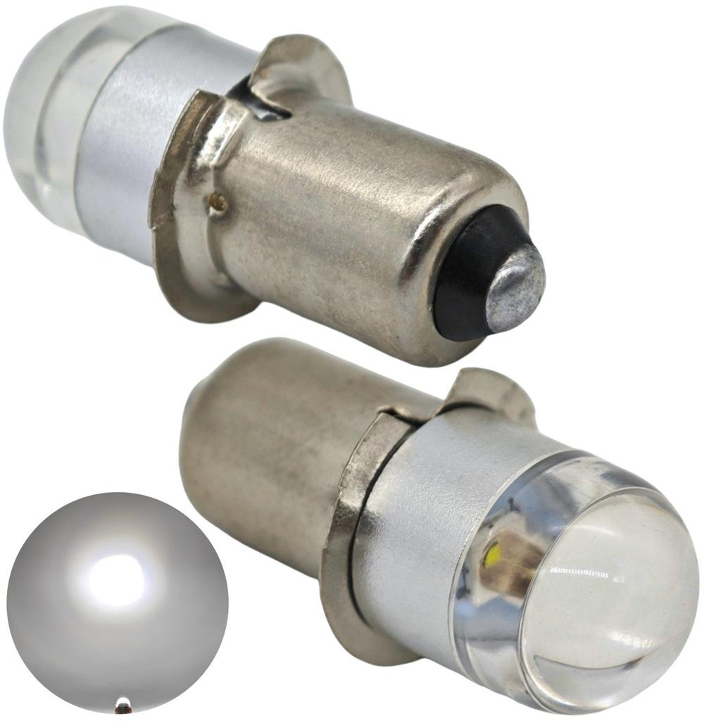 4 Pcs P13.5s LED Bulb LED PX13.5, P13, HS3 6-30V for Off-Road Flashlights