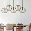 NuFeng Black Irregular Iron Art 5-Head Chandelier
