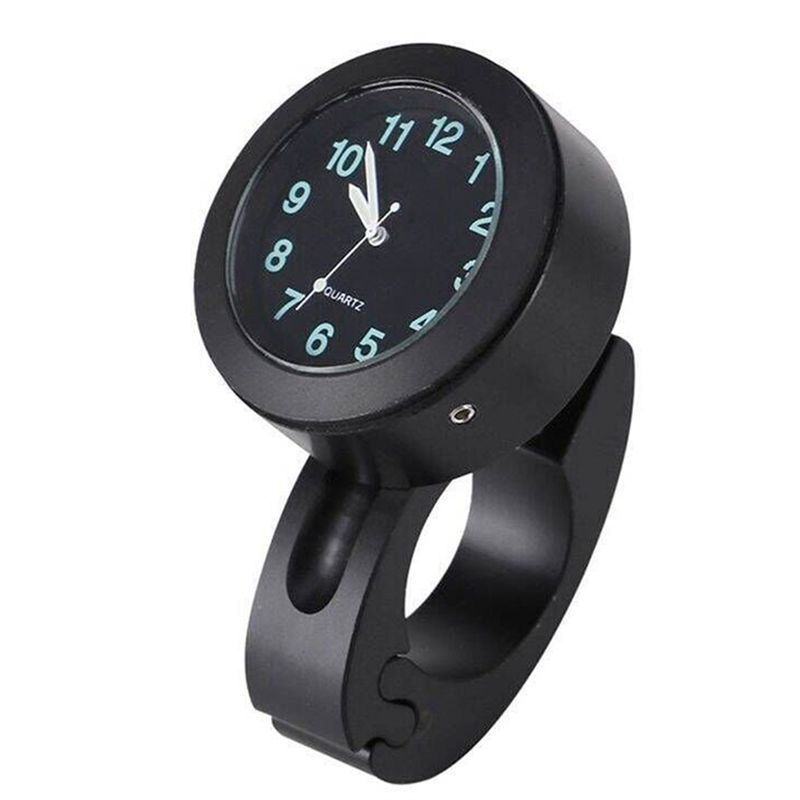 SXR-Motorcycle Universal 7/8 Inch Handlebar Watch Clock With Buckle Waterproof Sun-Proof Shockproof
