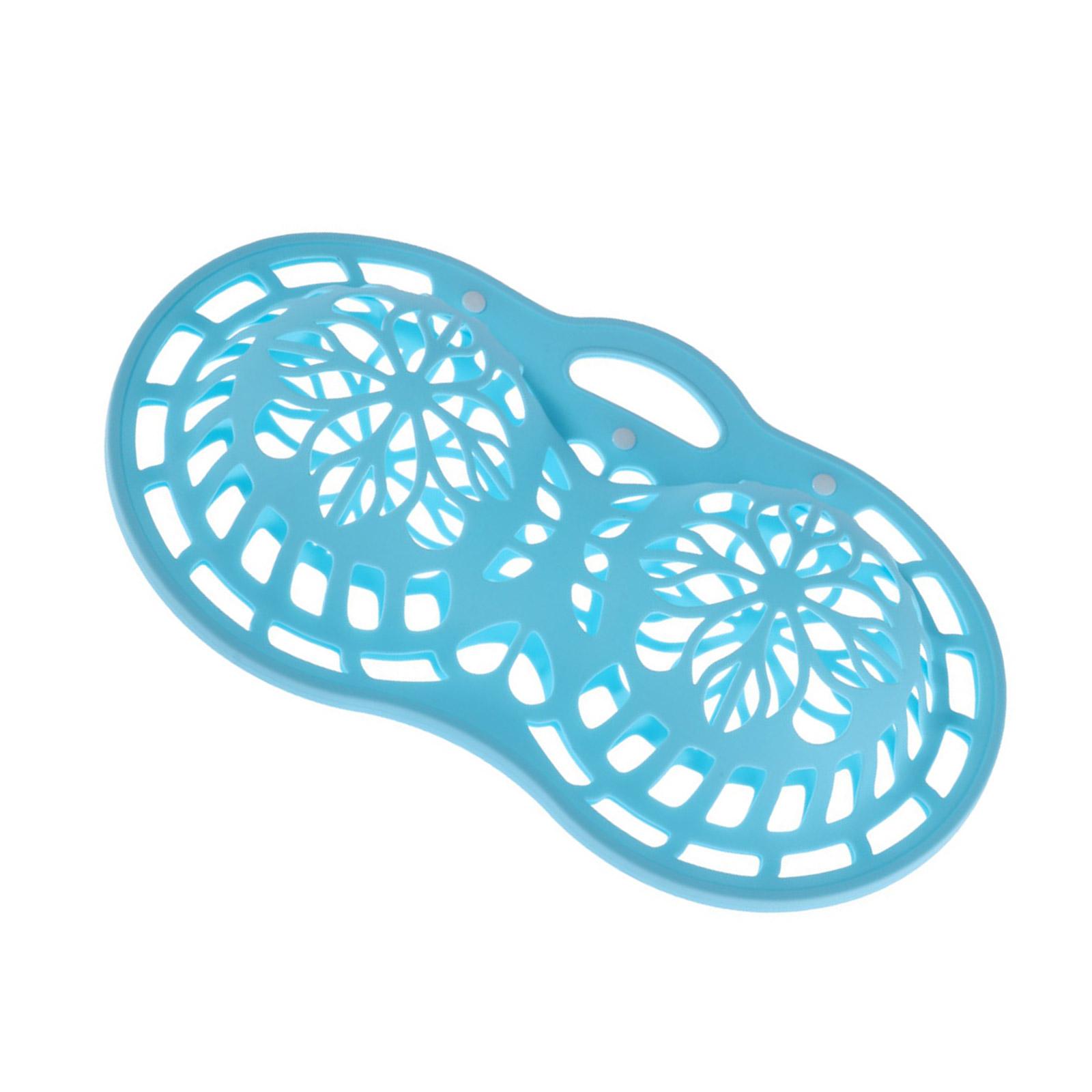 

Мешок для стирки бюстгальтеров Усиленная сетка Защита для деликатного белья Спортивные бюстгальтеры Машинная стирка Прочный силикон синий