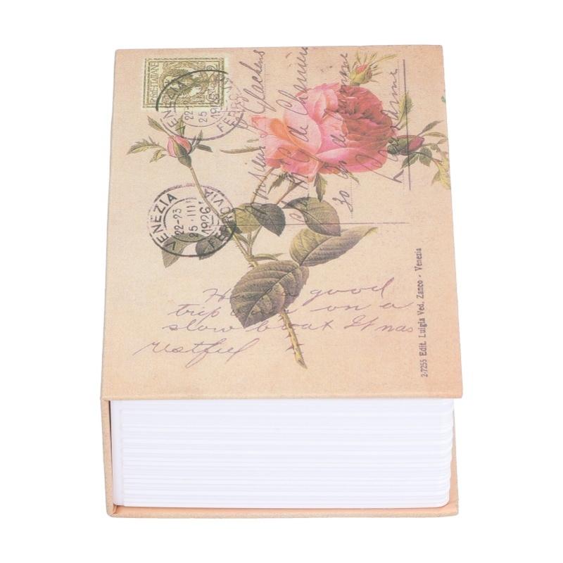 Mini Money Box With Stianless Steel Liner Simulation Book Shaped Safe Case Box For Home Office