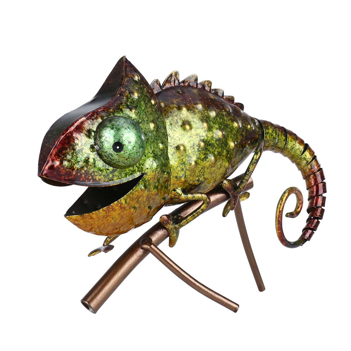 

Tooarts Sculpture Iron Animal Furnishing Wild Indoor or Outdoor Decoration Loversum Gift Green
