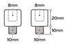 Tanax CM-2 Motorcycle Mirror, Napoleon Screw Diameter Conversion Adapter, Plating, 0.3 inch (8 mm) to 0.4 inch (10 mm) Positive