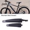 Durable Bicycle Wings 2Pcs Bike Mudguard Set Front Rear Fenders High Strength Accessories Anti-fouling Design Universal Easy to Install Rust-free