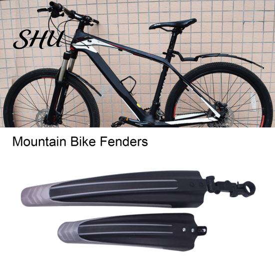 Durable Bicycle Wings 2Pcs Bike Mudguard Set Front Rear Fenders High Strength Accessories Anti-fouling Design Universal Easy to Install Rust-free